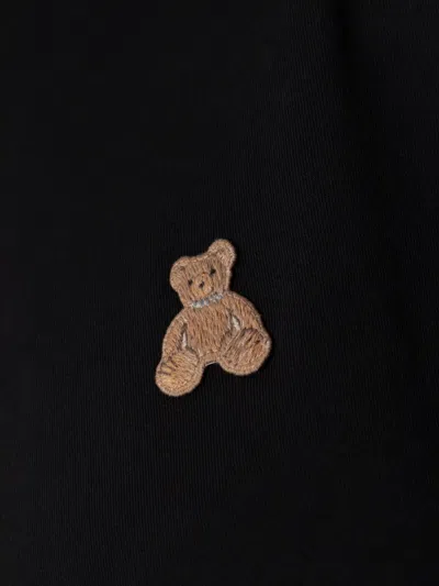 Palm Angels T-shirt With A Distinctive Teddy Bear Motif In Black