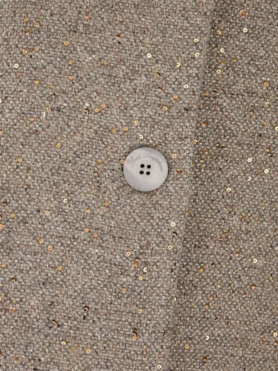 Post Scriptum Single-breasted Coat In Gray