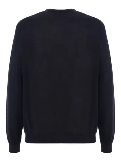 Malo Crew-neck Sweater In Blue