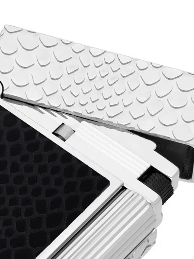 St Dupont Ligne 2 Snakeskin-pattern Lighter (6.2cm X 3.7cm) In Brown