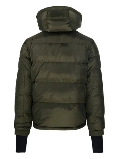 Moncler Grenoble Short Down Jacket With Hood In Multi