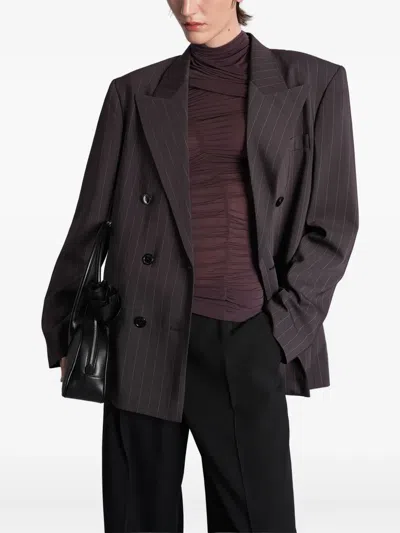 Magda Butrym Blouse 06 Topwear In Bordeaux Polyamide Polyester In Multi