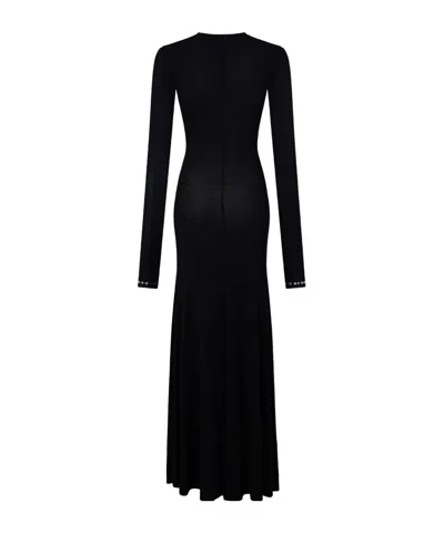 Rabanne Second Skin Effect Long Dress In Black