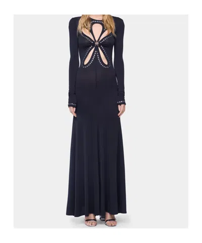 Rabanne Second Skin Effect Long Dress In Black