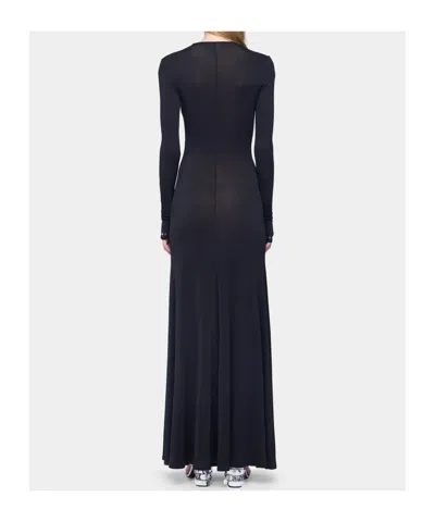 Rabanne Second Skin Effect Long Dress In Black