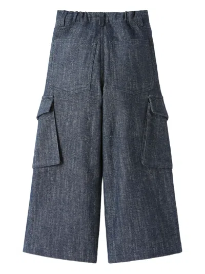 Il Gufo Cargo Pants In Blue