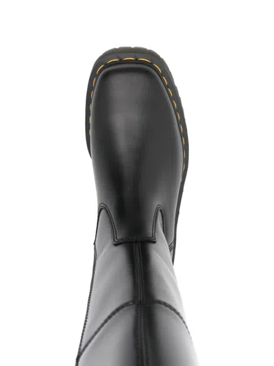 Dr. Martens Black Amaayah Knee High Leather Tall Boots