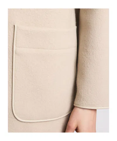 Fay Hooded Jacket With Drawstring And Pockets In Neutral