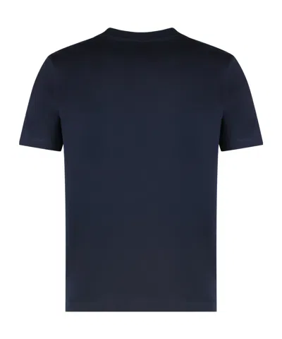 Paul & Shark Cotton Jersey T-shirt Featuring Logo Design In Blue