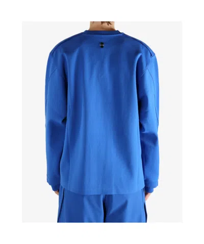 Ader Error Logo Sweatshirt In Blue