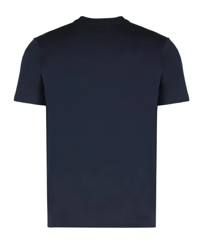 Paul & Shark Cotton Jersey T-shirt Featuring Logo Design In Blue