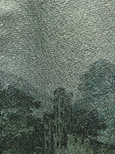 Pierre-louis Mascia Abstract-print Open-front Jacket In Gray