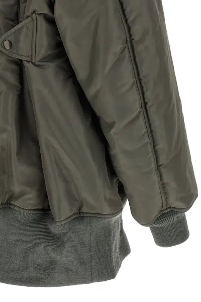 Junya Watanabe Lightweight Nylon Jacket With High Collar And Streamlined Silhouette In Multi