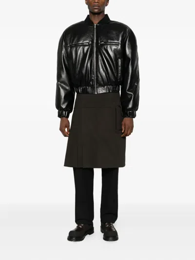 Notrainproof Pleat-detail Kilt In Black