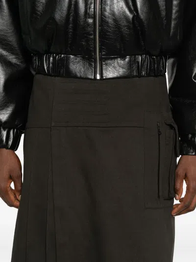 Notrainproof Pleat-detail Kilt In Black