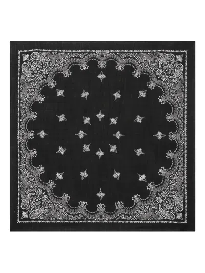 Destin Paisley-print Scarf In Black