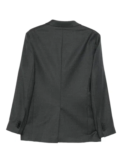 Manuel Ritz Double-breasted Suit In Gray