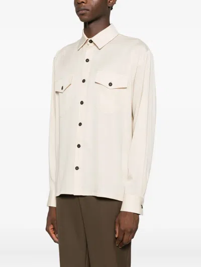 Notrainproof Flap-pocket Shirt In Neutral
