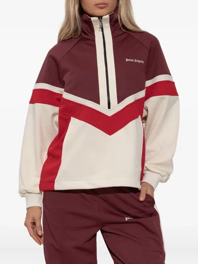 Palm Angels Chevron Zip Knitwear In Multi