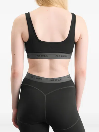 On Square-neck Sports Bra In Black