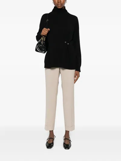 Peserico Pressed-crease Trousers In Neutral