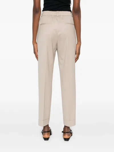 Peserico Pressed-crease Trousers In Neutral