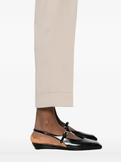 Peserico Pressed-crease Trousers In Neutral