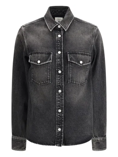 Jacob Cohen Western Shirt In Cotton And Lyocell Denim In Black