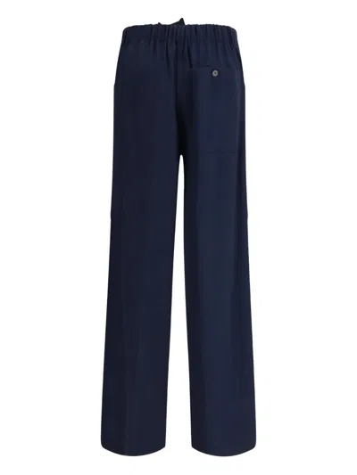 Forte Forte Cotton Bull Trousers In Blue