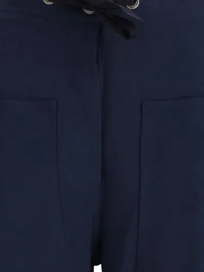 Forte Forte Cotton Bull Trousers In Blue