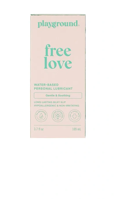 Playground Free Love Extra Gentle Water-based Personal Lubricant In Pink