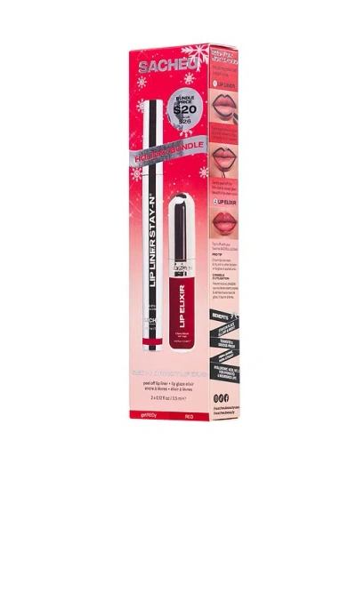 Sacheu Lip Liner Stay-n & Lip Elixir Bundle Line & Shine