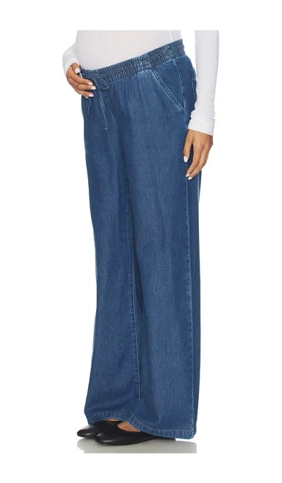 Hatch The Denim Drawstring Gavin Pant In Blue