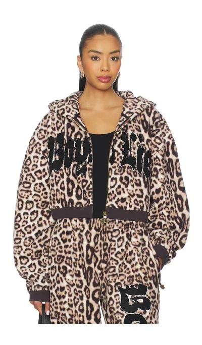 Boys Lie No One Likes A Cheetah Alex Hoodie In Animal Print