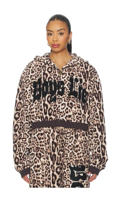 Boys Lie No One Likes A Cheetah Alex Hoodie In Animal Print