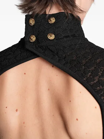 露背中长连衣裙