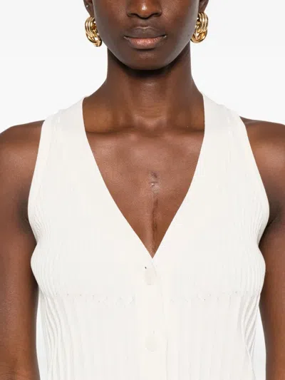 Max Mara Bimba Waistcoat In White