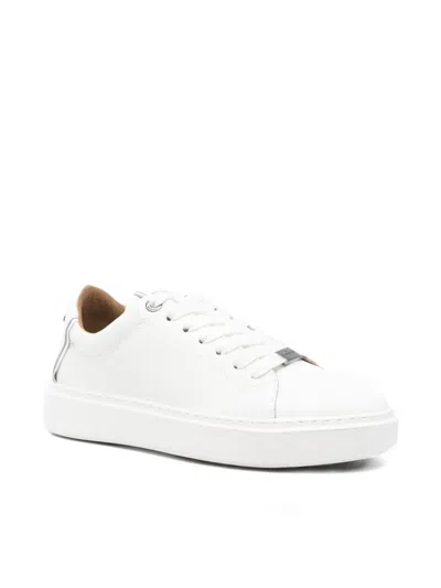 Alexander Smith Leather Sneakers In White