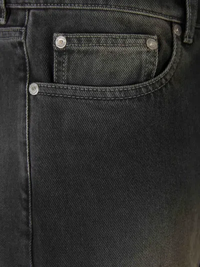 口袋喇叭牛仔裤