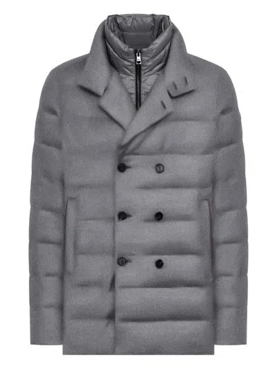 双排扣蓬松夹克