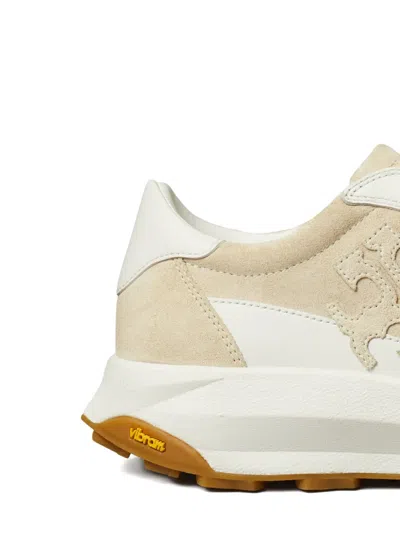 Tory Burch Leather Trainer Sneakers Low Profile Design In White