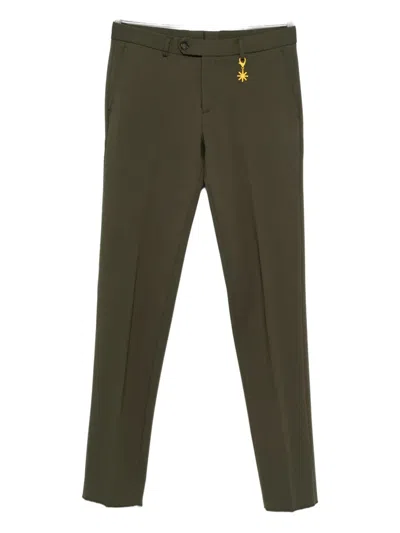 Manuel Ritz Charm-detail Pants In Green