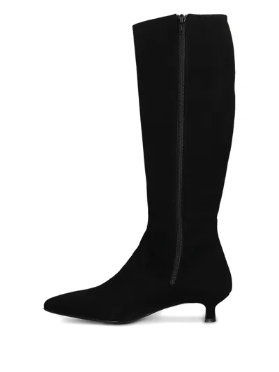 L Arianna Pointed Boots In Black