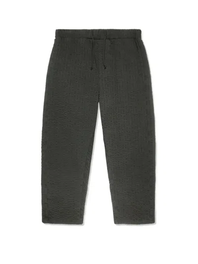 Craig Green Textured Drawstring Trousers In Green