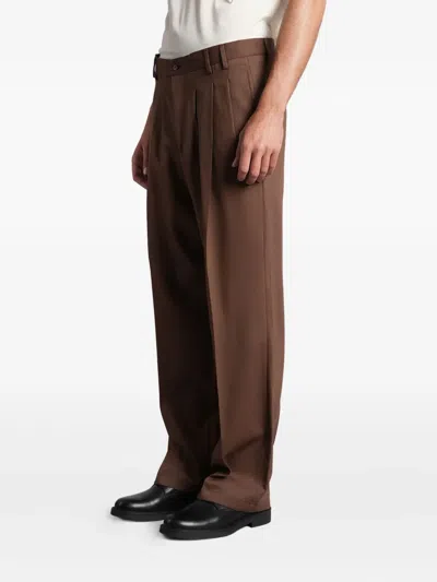 Costumein Norrie Pants In Brown Wool In Brown