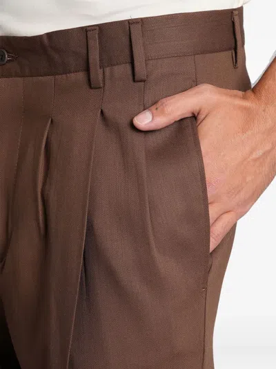 Costumein Norrie Pants In Brown Wool In Brown