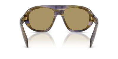 Prada Pr C05s 23g70g Laguna A Righe Glasses In Brown