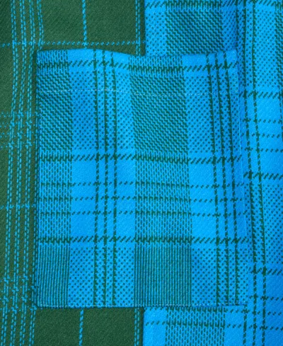 Mode Of One Men's Long-sleeve Cotton Plaid Shirt, Macy's Exclusive In Green