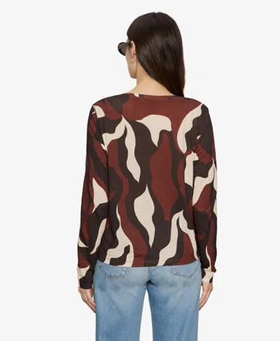 Sanctuary Perfect Notch Print Long Sleeve T-shirt In Multi