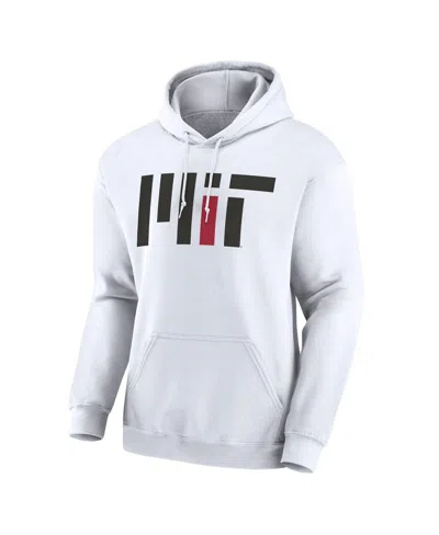 Fanatics Men's White Mit Engineers Fleece Pullover Hoodie In White